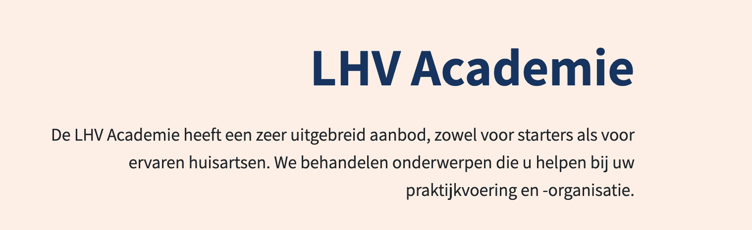 LHV Academie